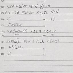 Eastern questionnaire, answ...