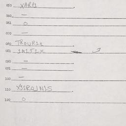 Eastern questionnaire, answ...