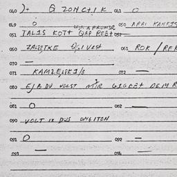 Eastern questionnaire, answ...