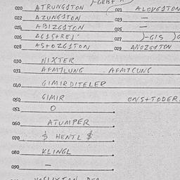 Eastern questionnaire, answ...