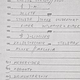 Eastern questionnaire, answ...