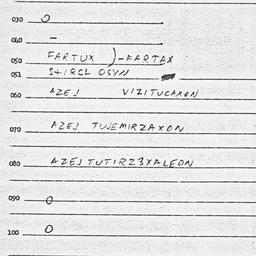 Eastern questionnaire, answ...