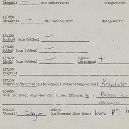 Western questionnaire, answ...