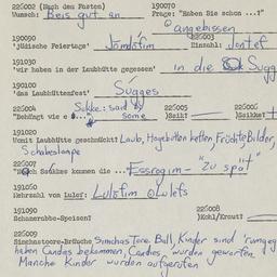 Western questionnaire, answ...