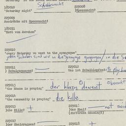 Western questionnaire, answ...