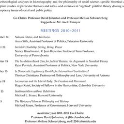 Schedules, Studies in Polit...