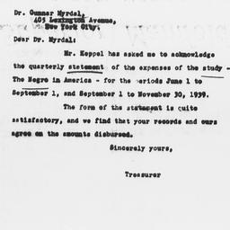 Letter from Robertson D. Wa...