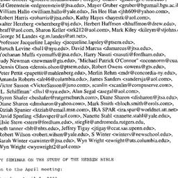 Announcements, 2003-04-09. ...