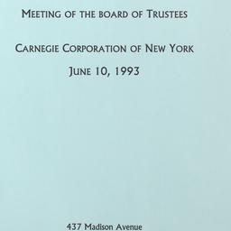 Meeting of the Board of Tru...
