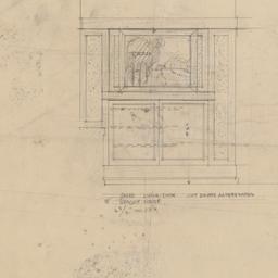 Living room bookcase elevation