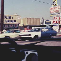 View of commercial strip fr...