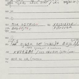 Eastern questionnaire, answ...