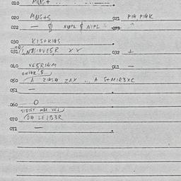 Eastern questionnaire, answ...