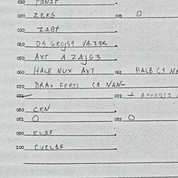 Eastern questionnaire, answ...