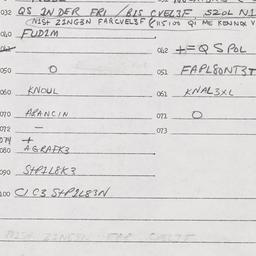 Eastern questionnaire, answ...