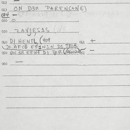 Eastern questionnaire, answ...