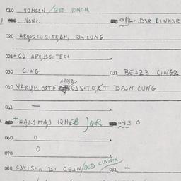 Eastern questionnaire, answ...