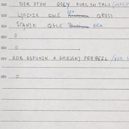 Eastern questionnaire, answ...