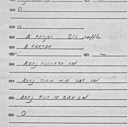 Eastern questionnaire, answ...