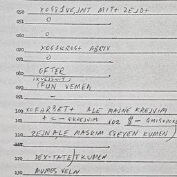 Eastern questionnaire, answ...