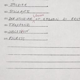 Eastern questionnaire, answ...