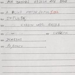 Eastern questionnaire, answ...