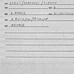 Eastern questionnaire, answ...