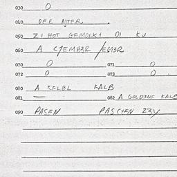 Eastern questionnaire, answ...