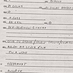 Eastern questionnaire, answ...