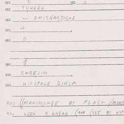 Eastern questionnaire, answ...