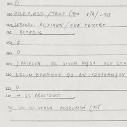 Eastern questionnaire, answ...
