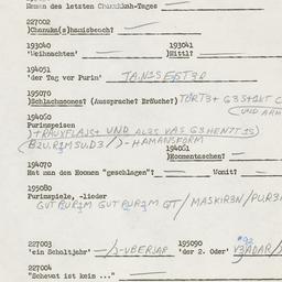 Western questionnaire, answ...