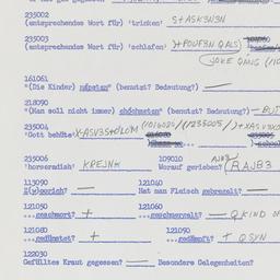 Western questionnaire, answ...
