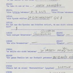 Western questionnaire, answ...