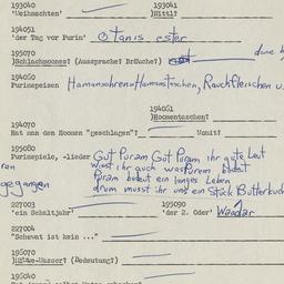 Western questionnaire, answ...