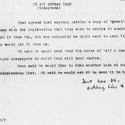 Memorandum from Charles Dol...