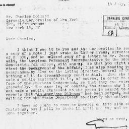 Letter from Gunnar Myrdal t...