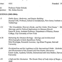 Schedules, Ottoman & Tu...