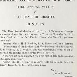 Board Meeting - Third Annua...
