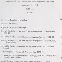 Meeting of the Finance and ...