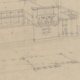 Exterior view, perspective ...