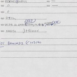 Eastern questionnaire, answ...