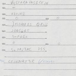 Eastern questionnaire, answ...