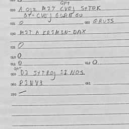 Eastern questionnaire, answ...