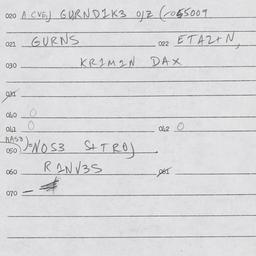 Eastern questionnaire, answ...