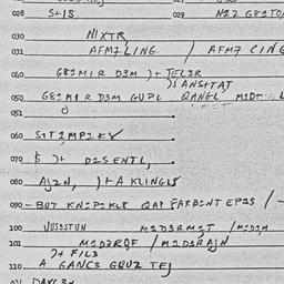 Eastern questionnaire, answ...
