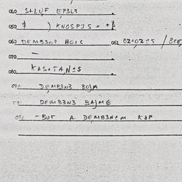Eastern questionnaire, answ...