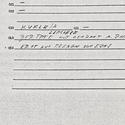 Eastern questionnaire, answ...