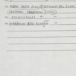 Eastern questionnaire, answ...