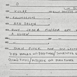 Eastern questionnaire, answ...